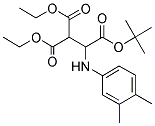 2-(TERT-BUTYL) 1,1-DIETHYL 2-(3,4-DIMETHYLANILINO)-1,1,2-ETHANETRICARBOXYLATE Struktur