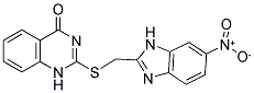 2-([(6-NITRO-1H-BENZIMIDAZOL-2-YL)METHYL]THIO)QUINAZOLIN-4(1H)-ONE Struktur