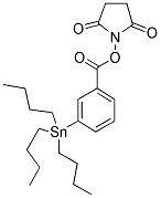 SUCCINIMIDYL 3-(TRI-N-BUTYLSTANNYL)BENZOATE Struktur