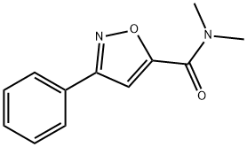 N,N-DIMETHYL-3-PHENYL-5-ISOXAZOLECARBOXAMIDE Struktur