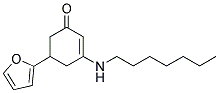 5-(2-FURYL)-3-(HEPTYLAMINO)CYCLOHEX-2-EN-1-ONE Struktur