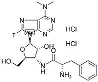 PUROMYCIN DIHYDROCHLORIDE, [8-3H(N)]- Struktur