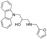 1-CARBAZOL-9-YL-3-[(FURAN-2-YLMETHYL)-AMINO]-PROPAN-2-OL Struktur