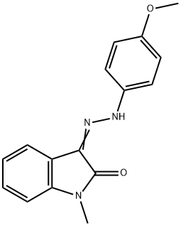 1-METHYL-1H-INDOLE-2,3-DIONE 3-[N-(4-METHOXYPHENYL)HYDRAZONE] Struktur