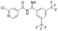 N-[[3,5-BIS(TRIFLUOROMETHYL)PHENYL](IMINO)METHYL]-2-CHLOROISONICOTINAMIDE Struktur