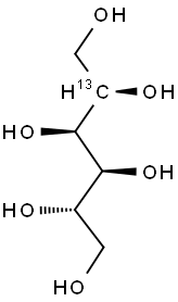 L-[2-13C]GLUCITOL Struktur