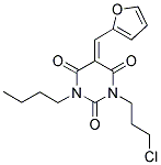 1-BUTYL-3-(3-CHLOROPROPYL)-5-(2-FURYLMETHYLENE)-2,4,6(1H,3H,5H)-PYRIMIDINETRIONE Struktur