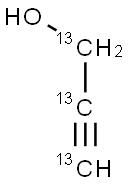 PROPARGYL ALCOHOL (13C3) Struktur