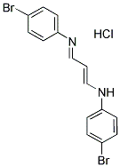 (3-(4-BROMOPHENYLAMINO)PROP-2-ENYLIDENE)4-BROMOPHENYLAMINE, HYDROCHLORIDE Struktur