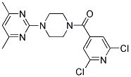 N-[(2,6-DICHLOROPYRIDIN-4-YL)CARBONYL]-N'-(4,6-DIMETHYLPYRIMIDIN-2-YL)PIPERAZINE Struktur