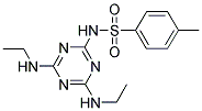 N-[4,6-BIS(ETHYLAMINO)-1,3,5-TRIAZIN-2-YL]-4-METHYLBENZENESULFONAMIDE Struktur