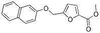 5-(NAPHTHALEN-2-YLOXYMETHYL)-FURAN-2-CARBOXYLIC ACID METHYL ESTER Struktur