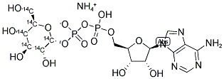 ADENOSINE DIPHOSPHO-D-[U14C]GLUCOSE, AMMONIUM SALT Struktur