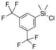 3,5-BIS(TRIFLUOROMETHYL)PHENYLDIMETHYLCHLOROSILANE Struktur