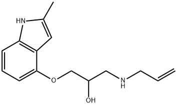 1-(ALLYLAMINO)-3-[(2-METHYL-1H-INDOL-4-YL)OXY]-2-PROPANOL Struktur