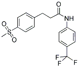 4-(METHYLSULPHONYL)-N-[4-(TRIFLUOROMETHYL)PHENYL]BENZENEPROPANAMIDE Struktur