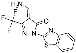 4-(AMINOMETHYLENE)-2-(1,3-BENZOTHIAZOL-2-YL)-5-(TRIFLUOROMETHYL)-2,4-DIHYDRO-3H-PYRAZOL-3-ONE Struktur