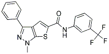 1-METHYL-3-PHENYL-N-[3-(TRIFLUOROMETHYL)PHENYL]-1H-THIENO[2,3-C]PYRAZOLE-5-CARBOXAMIDE Struktur