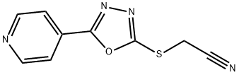 2-([5-(4-PYRIDINYL)-1,3,4-OXADIAZOL-2-YL]SULFANYL)ACETONITRILE Struktur