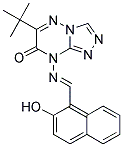 6-TERT-BUTYL-8-{[(1E)-(2-HYDROXY-1-NAPHTHYL)METHYLENE]AMINO}[1,2,4]TRIAZOLO[4,3-B][1,2,4]TRIAZIN-7(8H)-ONE Struktur