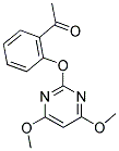 2-ACETYL-O-(4,6-DIMETHOXYPYRIMIDIN-2-YL)PHENOL Struktur