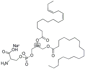 1-STEAROYL-2-LINOLEOYL-SN-GLYCERO-3-[PHOSPHO-L-SERINE](SODIUM SALT) Struktur