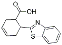 3-CYCLOHEXENE-1-CARBOXYLIC ACID, 6-(2-BENZOTHIAZOLYL)- Struktur