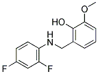 2-[(2,4-DIFLUOROANILINO)METHYL]-6-METHOXYBENZENOL Struktur