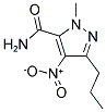 1-METHYL-4-NITRO-3-PROPYLPYRAZOLE-5-CARBOXAMIDE Struktur