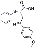 (E)-2,3-DIHYDRO-4-(4-METHOXYPHENYL)BENZO[B][1,4]THIAZEPINE-2-CARBOXYLIC ACID Struktur