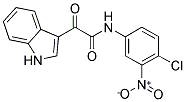 N-(4-CHLORO-3-NITROPHENYL)-2-INDOL-3-YL-2-OXOETHANAMIDE Struktur