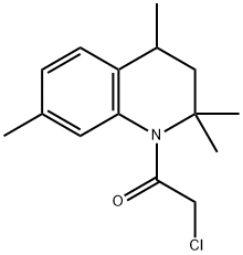 2-CHLORO-1-(2,2,4,7-TETRAMETHYL-3,4-DIHYDRO-2H-QUINOLIN-1-YL)-ETHANONE Struktur