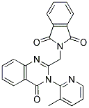 2-{[3-(3-METHYLPYRIDIN-2-YL)-4-OXO-3,4-DIHYDROQUINAZOLIN-2-YL]METHYL}-1H-ISOINDOLE-1,3(2H)-DIONE Struktur