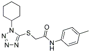 2-[(1-CYCLOHEXYL-1H-TETRAZOL-5-YL)THIO]-N-(4-METHYLPHENYL)ACETAMIDE Struktur