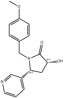 CIS-1-(4-METHOXYBENZYL)-3-HYDROXY-5-(3-PYRIDYL)-2-PYRROLIDINONE price.