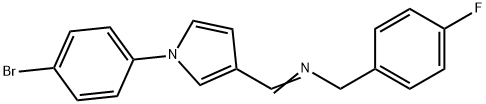 N-((E)-[1-(4-BROMOPHENYL)-1H-PYRROL-3-YL]METHYLIDENE)(4-FLUOROPHENYL)METHANAMINE Struktur