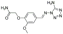 2-(4-(((5-AMINO-1H-TETRAZOL-1-YL)IMINO)METHYL)-2-METHOXYPHENOXY)ACETAMIDE Struktur