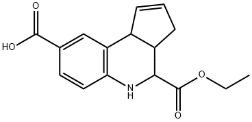 3A,4,5,9B-TETRAHYDRO-3H-CYCLOPENTA[C]QUINOLINE-4,8-DICARBOXYLIC ACID 4-ETHYL ESTER Struktur