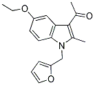 1-[5-ETHOXY-1-(2-FURYLMETHYL)-2-METHYL-1H-INDOL-3-YL]ETHANONE Struktur