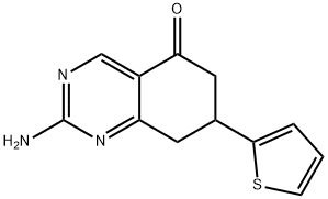 2-AMINO-7-THIEN-2-YL-7,8-DIHYDROQUINAZOLIN-5(6H)-ONE Struktur