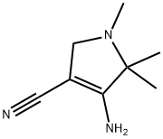 4-AMINO-1,5,5-TRIMETHYL-2,5-DIHYDRO-1H-PYRROLE-3-CARBONITRILE Struktur