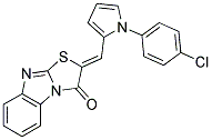 (2Z)-2-{[1-(4-CHLOROPHENYL)-1H-PYRROL-2-YL]METHYLENE}[1,3]THIAZOLO[3,2-A]BENZIMIDAZOL-3(2H)-ONE Struktur