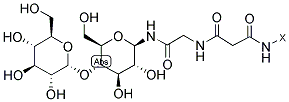 ALBUMIN, BOVINE-BETA-MALTOSYL-1-N-GLYCYL-MALONYL Struktur