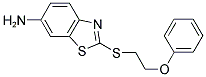 2-[(2-PHENOXYETHYL)SULFANYL]-1,3-BENZOTHIAZOL-6-AMINE Struktur