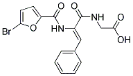 ({(2Z)-2-[(5-BROMO-2-FUROYL)AMINO]-3-PHENYLPROP-2-ENOYL}AMINO)ACETIC ACID Struktur