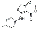 METHYL 2-[(4-METHYLPHENYL)AMINO]-4-OXO-4,5-DIHYDROTHIOPHENE-3-CARBOXYLATE Struktur