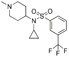 N-CYCLOPROPYL-N-(1-METHYLPIPERIDIN-4-YL)-3-(TRIFLUOROMETHYL)BENZENESULPHONAMIDE Struktur