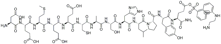 4A/4B PEPTIDE (3), EDANS-LABELED Struktur