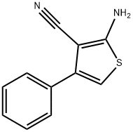 2-AMINO-4-PHENYL-3-THIOPHENECARBONITRILE Structure