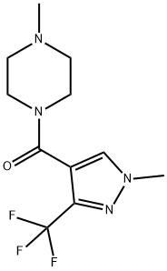 (4-METHYLPIPERAZINO)[1-METHYL-3-(TRIFLUOROMETHYL)-1H-PYRAZOL-4-YL]METHANONE Struktur